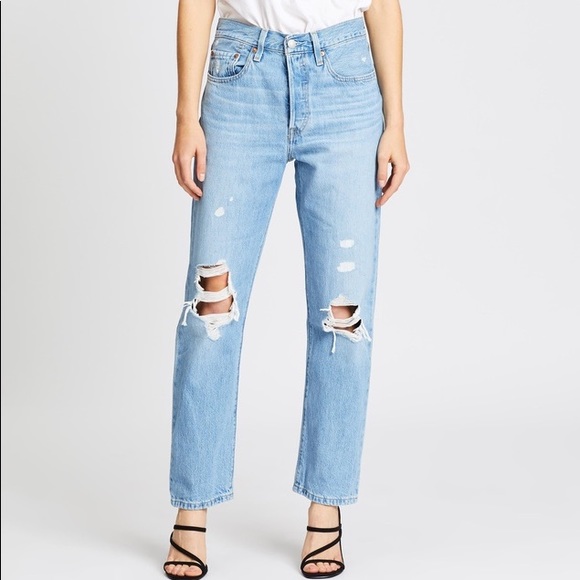 Levi's Denim - 501 distressed Levis jeans